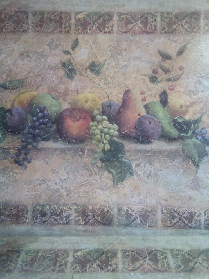 Lot of 6 Vintage Pimpernel Cork Backed Placemats Tuscan Fruit Motif