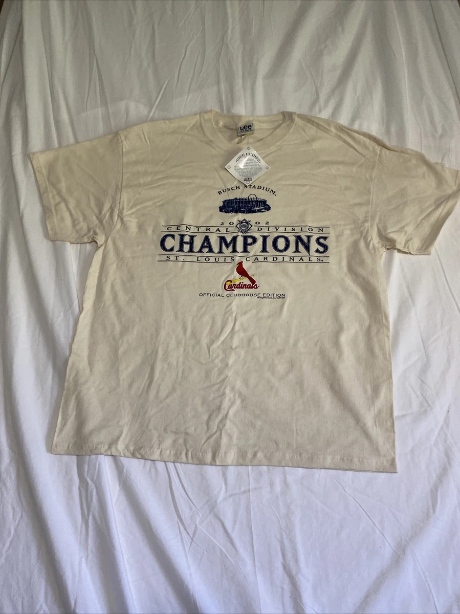 VTG 02 Lee Sport St. Louis Cardinals NL Central Champions Shirt