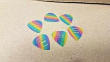 6 x Pickboy 0.50mm Rainbow Classic Standard Guitar Picks Discontinued