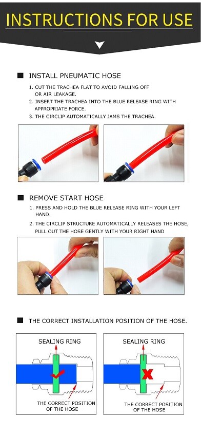 10 Pcs 5mm Male Thread 4mm Push In Joint Pneumatic Connector Quick Fittings - Foto 6