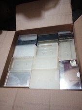 Empty Audio Cassette Tape Jewel Cases Clear /Black Plastic Replacement Lot 84