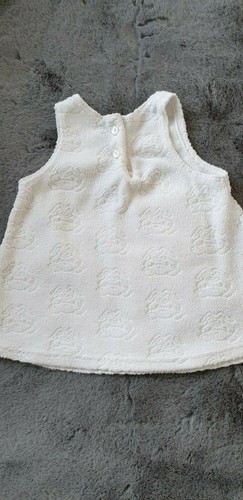 Baby Girls Boots White Dress With embossed Bunnies 3-6 Months - Picture 3 of 4