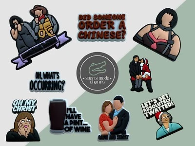 JIBBITZ Gavin and Stacey - Charms for Shoes Clogs Sandals - TV Welsh Nessa Chinese UK