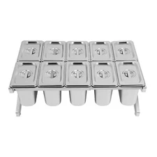 Spice Rack, Inclined Expandable Spice Rack Set, Countertop Condiment Holder