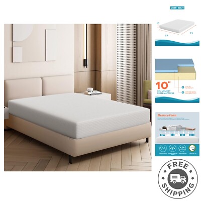 Lightweight Full Gel Memory Foam Mattress - Easy Setup in a Bed-in-a-Box