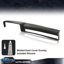 Black Dashboard Cover Fit For 1981-1991 GMC Chevrolet Trucks SUV Pickup Dash Cap
