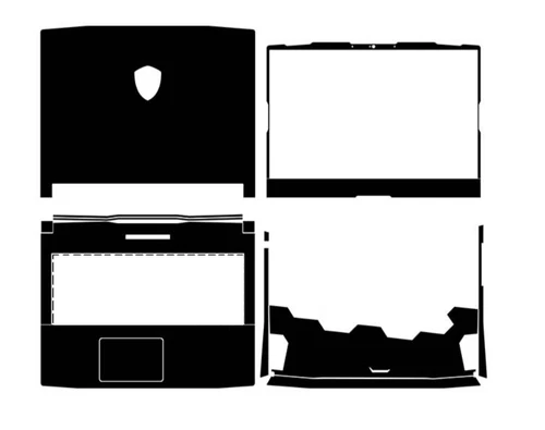 Laptop Leather Skin Stickers Fit MSI Katana 15 B13V 15.6"