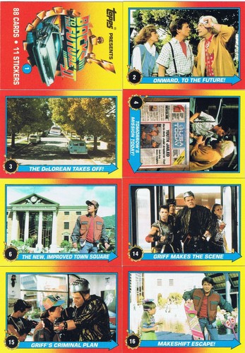 Back to the Future II Topps 1989. Single Cards. $1.00 each + Discounts.