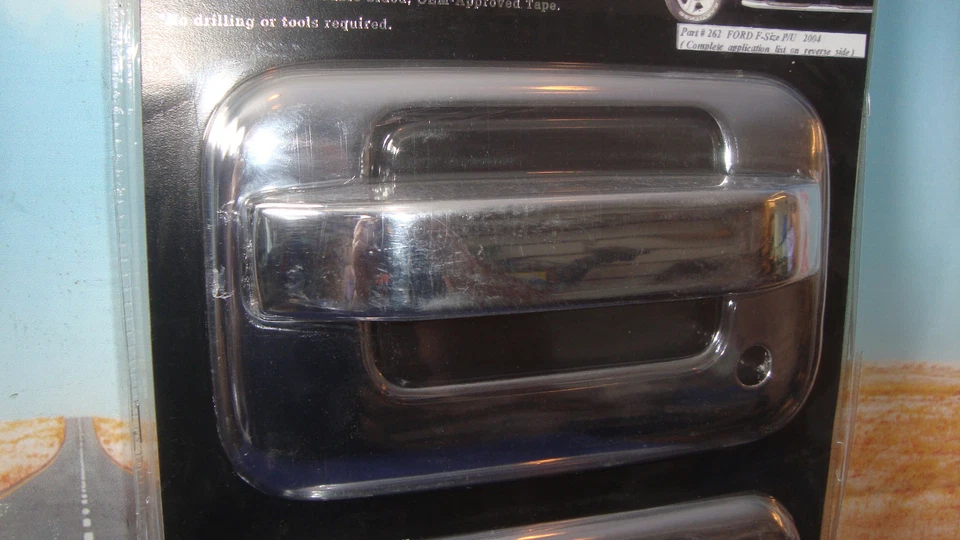 DOOR HANDLE COVERS Stainless Steel 4 Piece TFP 262 Fits FORD F-150 4 Dr 04-11 P2 - Изображение 2 из 4