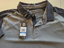 New men's Under Armour Golf polo olive-gray and black Size XL MSRP 75 60 off