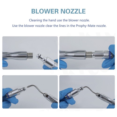 Dental Hygiene Polisher Air Flow Prophy Unit Jet Fit for NSK QD-J Coupling M4 B2 - Picture 23 of 24