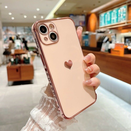 Mädchen Herz Silikon Soft Case für Apple iPhone 17 16 15 14 13 Pro Max 12 Hülle - Bild 14 von 21