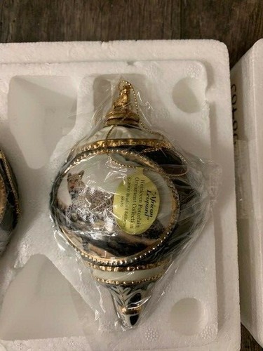 NEW! Bradford Editions Majestic Cats Ornaments Set of 3 - Picture 2 of 6
