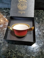 Versace Medusa Cream soup cup soucer rosenthal in box,vintage