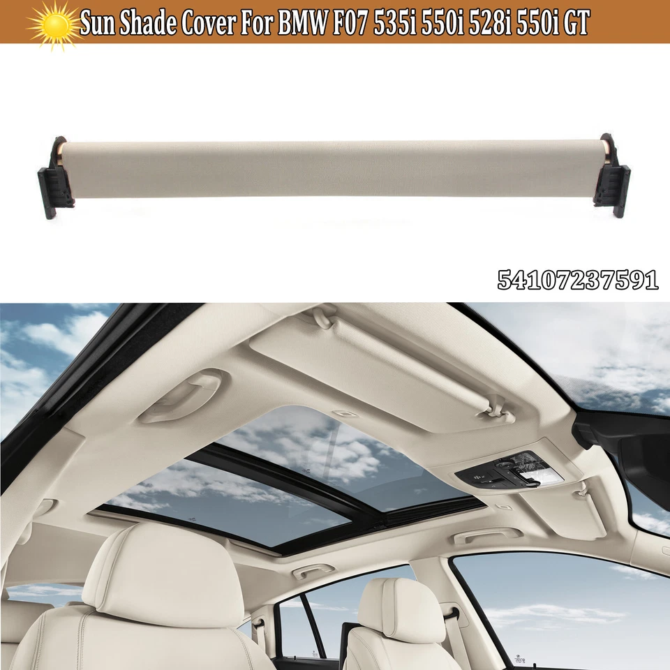 For BMW F07 GT5 528i 535i GT Beige SunShade Sunroof Curtain Cover Visor 2010-16 Foto 2 de 4