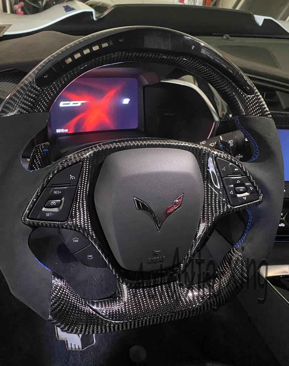C7 corvette carbon fiber steering wheel bezel online