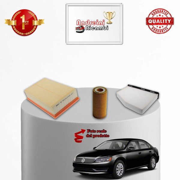 Wartungskit 3 Filter VW Passat VII B7 1.8 TSI 125KW 170PS AB 2013-image