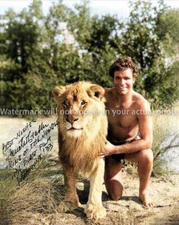 Buster Crabbe Tarzan Signed Reprint 8x10 RARE COLOR Photo 603