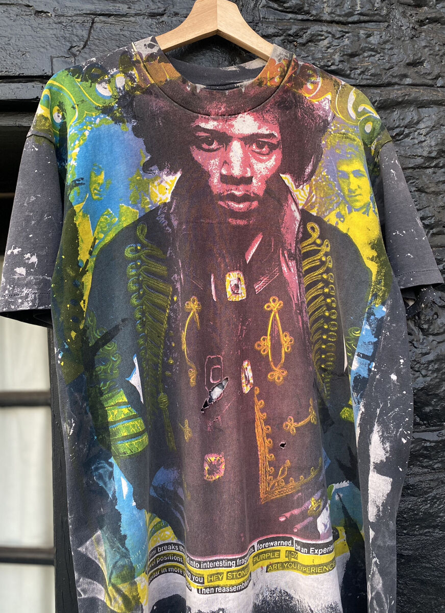 80's Jimi Hendrix Mosquitohead T-Shirt AOP Size XL Stedman 80's Jimi Hendrix Mosquitohead T-Shirt AOP Size XL Stedman