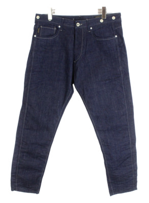 JACK & JONES Erik / Anti Fit Jeans Men's W34/L30 Fade Effect Dark Denim Button