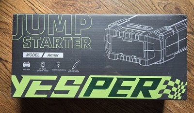 Yesper Armor portable jump starter and multi-function power bank, 4000A