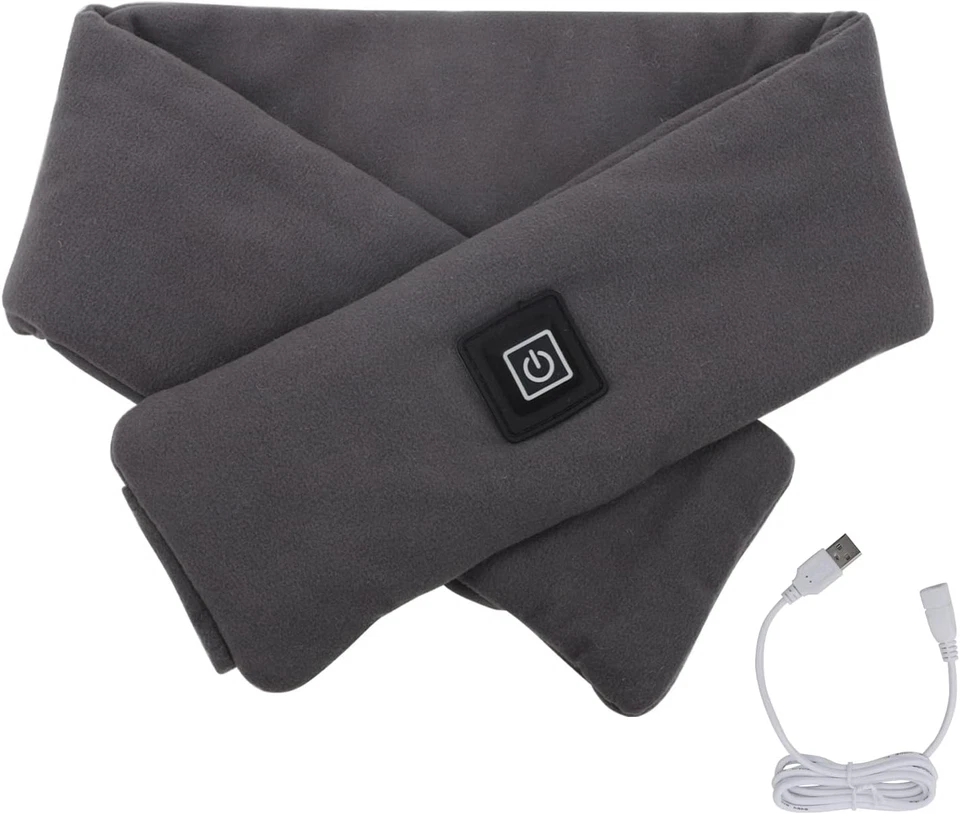 Sciarpa Riscaldante USB Da Donna, Scaldacollo Ricaricabile, Con 3 Livelli Di Tem - Immagine 3 di 4