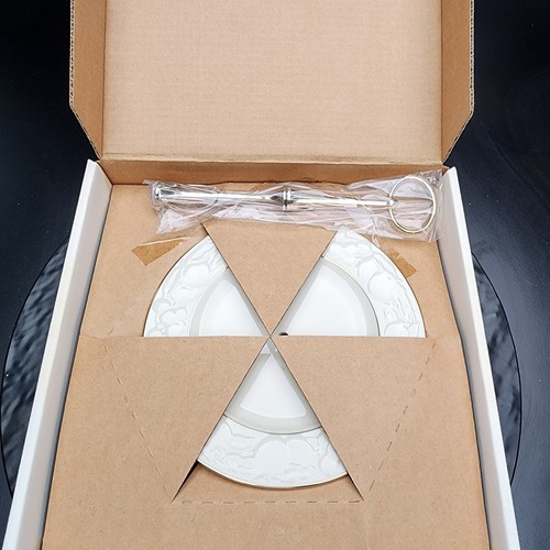Lenox Fruits of Life 2-Tier Cake Stand 10.8 New in Box ๐บ๐ธ - Picture 1 of 7