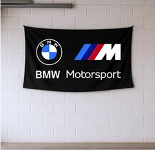 B.M.W Motorsport Wall Flag 5x3 ft – Garage or Man Cave Banner for Racing Fans