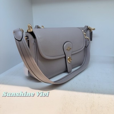 NWT COACH Hadley Shoulder Bag Handbag Leather CY683 Gold/Grey