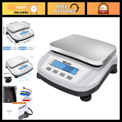 High Precision 5000g Digital Scale - 0.01g Accuracy Analytical Balance for Lab &