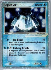 Regice ex 98/106 Emerald - Pokemon Card - LP