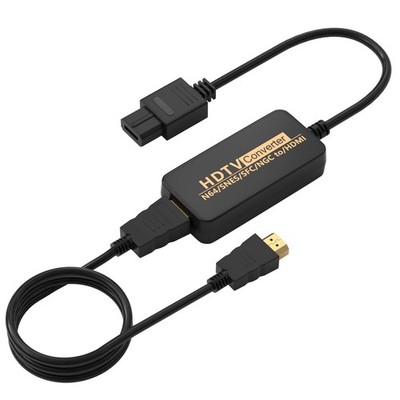 Hisewen N64 to HDMI Converter, Gamecube hdmi Adapter, HDMI, Black 