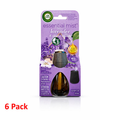 Air Wick Essential Mist Refill Lavender & Almond Blossom 0.67oz (6 Pack)