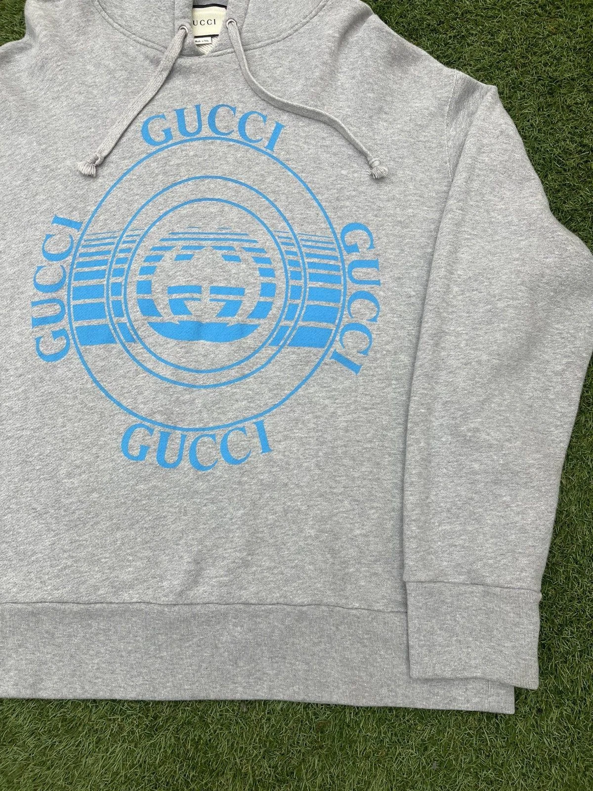 Taglia XXL Felpa con cappuccio pullover Gucci stampa record