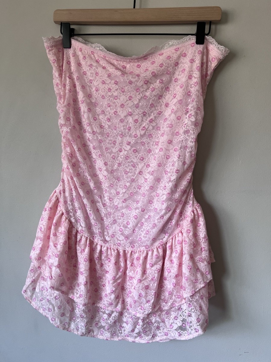 PINK x LoveShackFancy Strapless Lace Mini Dress ICON POLKA DOT Size Large | eBay PINK x LoveShackFancy Strapless Lace Mini Dress ICON POLKA DOT Size Large | eBay