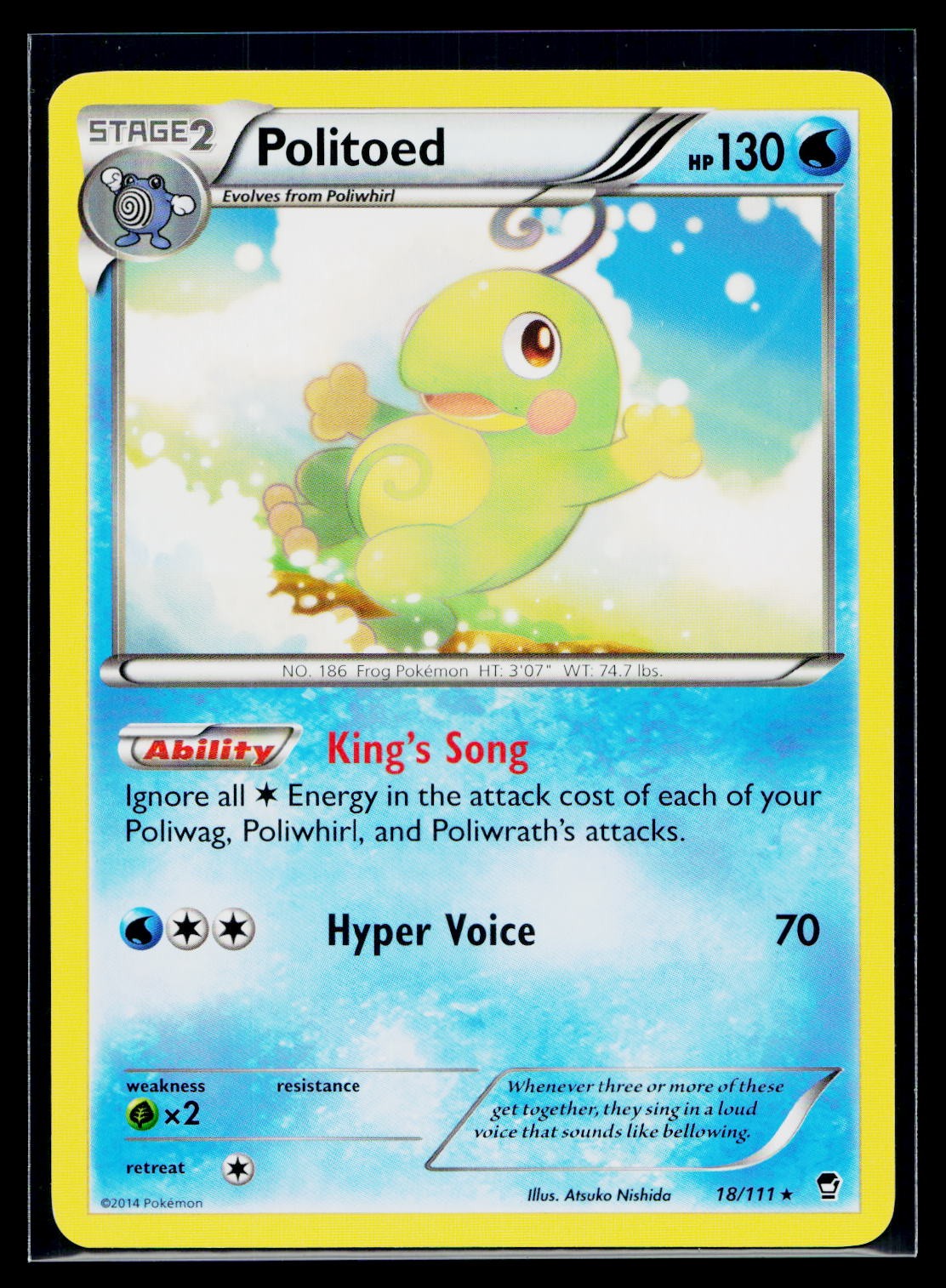 [EN] Politoed 18/111 XY - Furious Fists Rare - MP