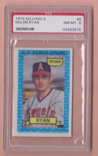 1974 Kellogg's Nolan Ryan 3-D Super Stars #8 PSA 8 NM-MT California Angels HOF