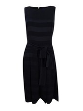Tommy Hilfiger Women's Striped Satin Fit & Flare Dress