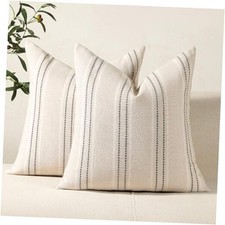 Hckot Juego de 2 fundas de almohada de 22 x 22 22" x 22" (Pack of 2) Gris