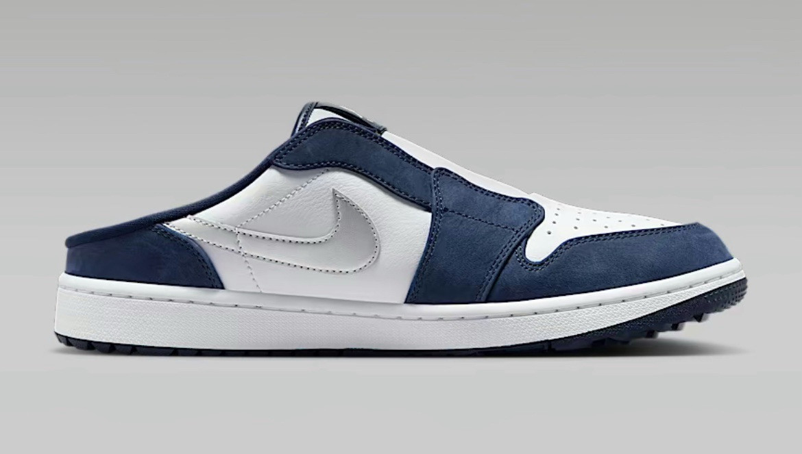 M 16 Nike Air Jordan Mule 'White/Midnight' Golf Shoes FJ1214 M 16 Nike Air Jordan Mule 'White/Midnight' Golf Shoes FJ1214