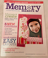 MEMORY MAKERS MAGAZINE - January/February 2009 - NEW, Vintage  NLA