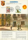 French/Spanish Andorra 1974- Special Sheet FDC.Mi Nr.:263+92"UPU".(EB) AR-10775