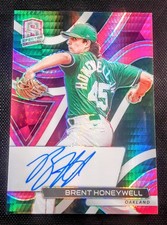 2022 Panini Chronicles - Spectra Signatures Brent Honeywell #SS-BH Neon Pink...