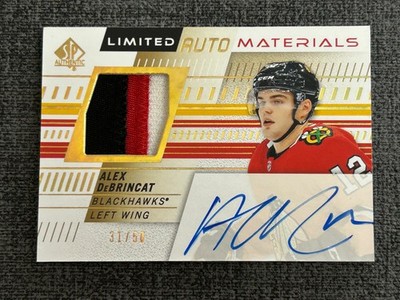 Alex DeBrincat 2019-20 SP Authentic Hockey Limited Auto Materials /50 #24