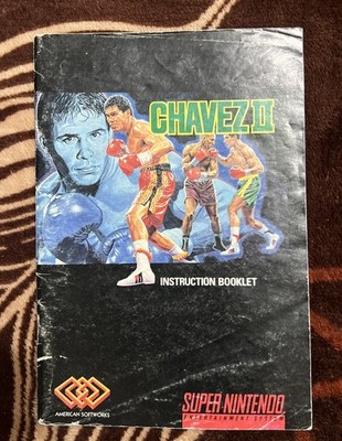 Chavez II  (SNES) Super Nintendo *Manual ONLY* Boxing RARE