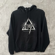 Port Company Core Fleece Pullover Hooded Sweatshirt Mens Size Medium Black