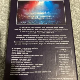 Les Miserables The Dream Cast In Musical Concert 10th Anniversary VHS Video 1995