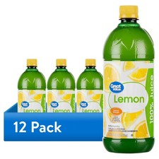 12 pack Lemon 100 Juice, 32 fl oz