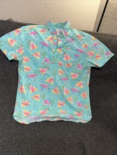Chubbies flamingo print polo
