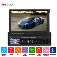 7 Inch Single 1DIN Car Radio Stereo Touch Screen Bluetooth Flip out MP5 Player